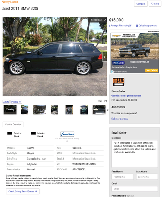Illustration for article titled This is not a drill. Manual M-Sport BMW wagon at a reasonable price